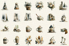 Winter Clipart Bundle Set - CraftNest - Digital Crafting and Art