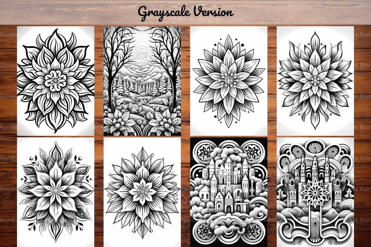 Winter Mandala Coloring Books - CraftNest
