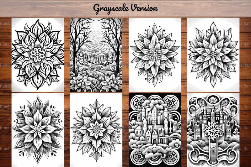 Winter Mandala Coloring Books - CraftNest