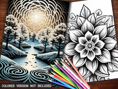 Winter Mandala Coloring Books - CraftNest