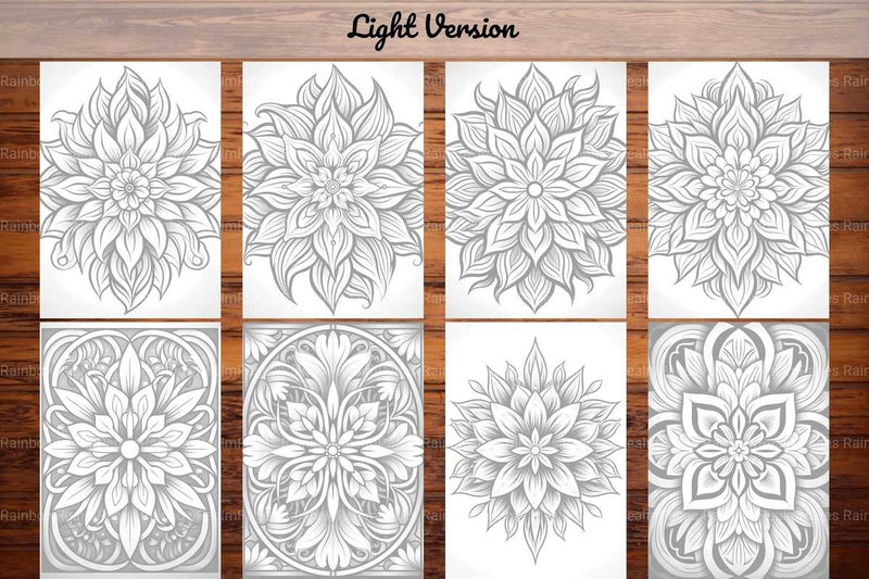 Winter Mandala Coloring Books - CraftNest