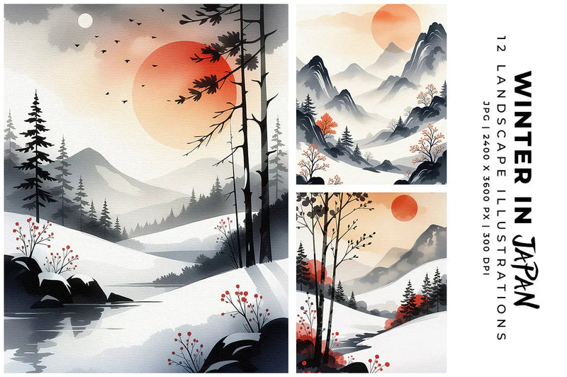 Winter in Japan - Asian - CraftNest - Digital Crafting and Art