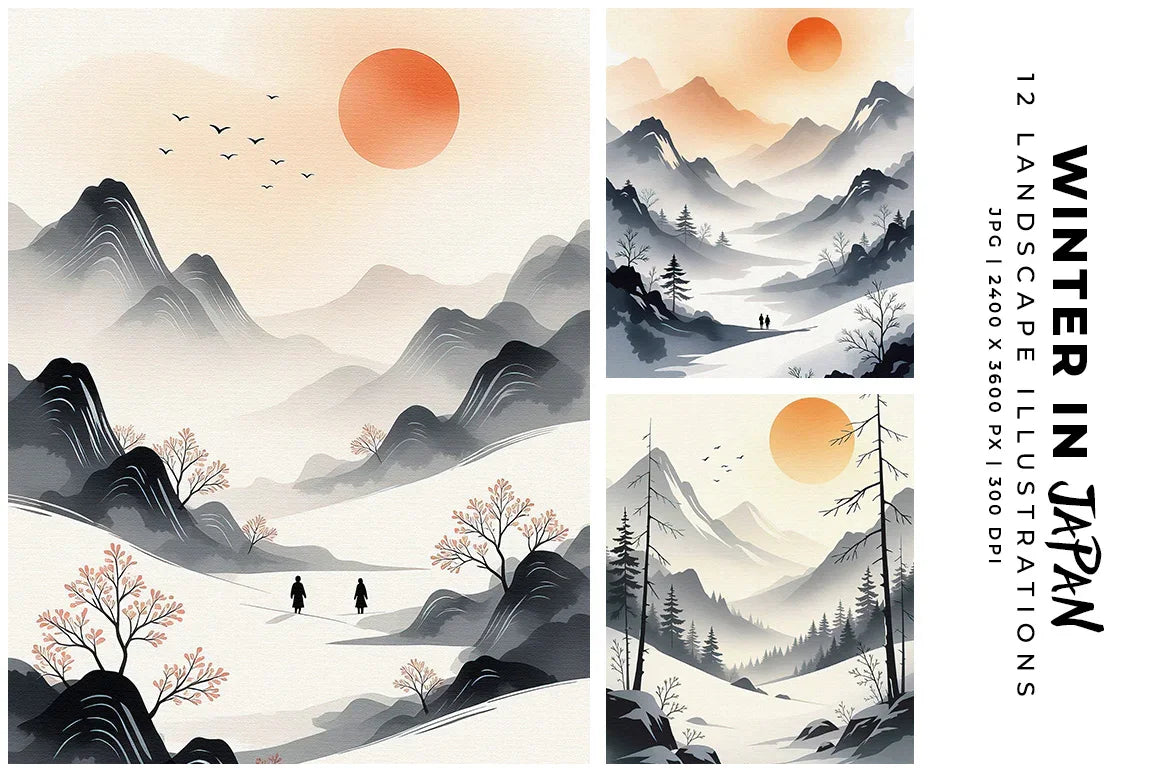 Winter in Japan - Asian - CraftNest - Digital Crafting and Art