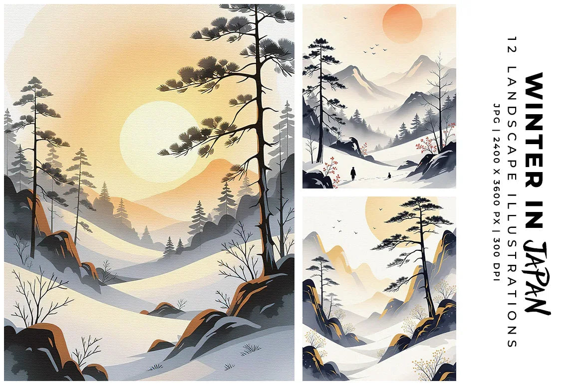 Winter in Japan - Asian - CraftNest - Digital Crafting and Art