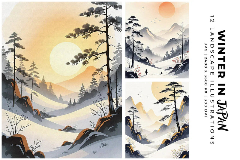 Winter in Japan - Asian - CraftNest - Digital Crafting and Art