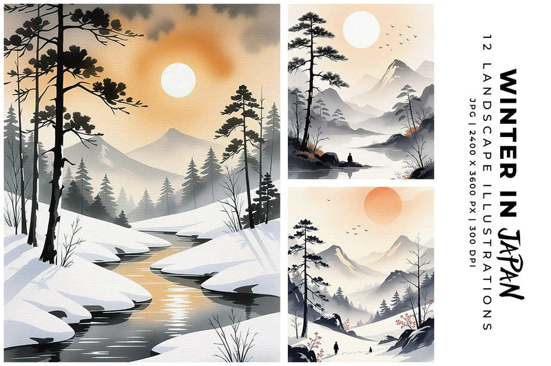 Winter in Japan - Asian - CraftNest - Digital Crafting and Art