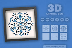 Winter Love Mandala Papercut SVG Bundle 1 - CraftNest - Digital Crafting and Art
