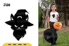 Witch Cat Halloween SVG Bundle - CraftNest - Digital Crafting and Art