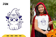 Witch Cat Halloween SVG Bundle - CraftNest - Digital Crafting and Art