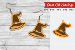 Witch Hat Laser Cut Earrings SVG Bundle - CraftNest - Digital Crafting and Art