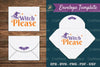 Witch Please Envelope Template SVG Bundle