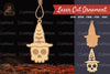 Witch Skull Lasercut Ornament Clipart Bundle