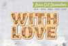 With Love 3D Lasercut Decoration Clipart Bundle