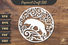 Wolf Papercut Craft SVG Bundle - CraftNest - Digital Crafting and Art