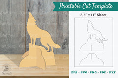 Wolf Printable Cut Template Bundle - CraftNest - Digital Crafting and Art