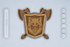 Wolf Shield Laser Cut SVG Bundle