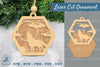 Wolf Laser Cut Ornament SVG Bundle