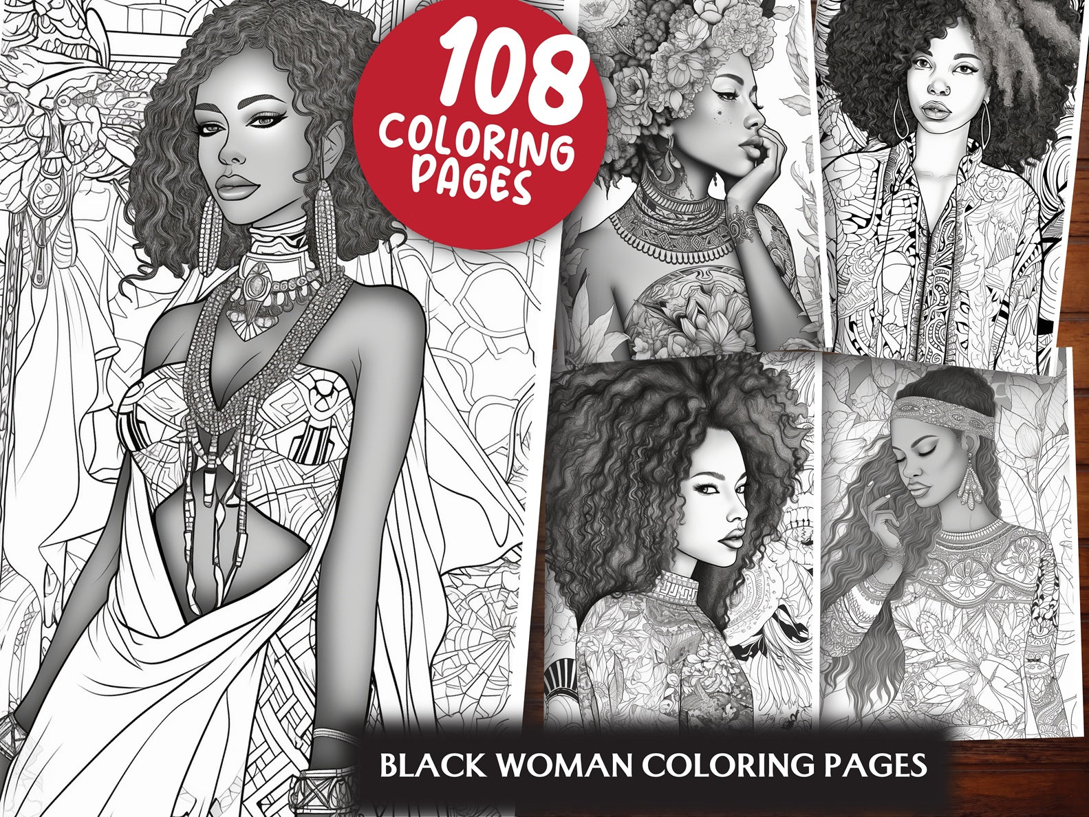 Black Woman Coloring Pages Collection