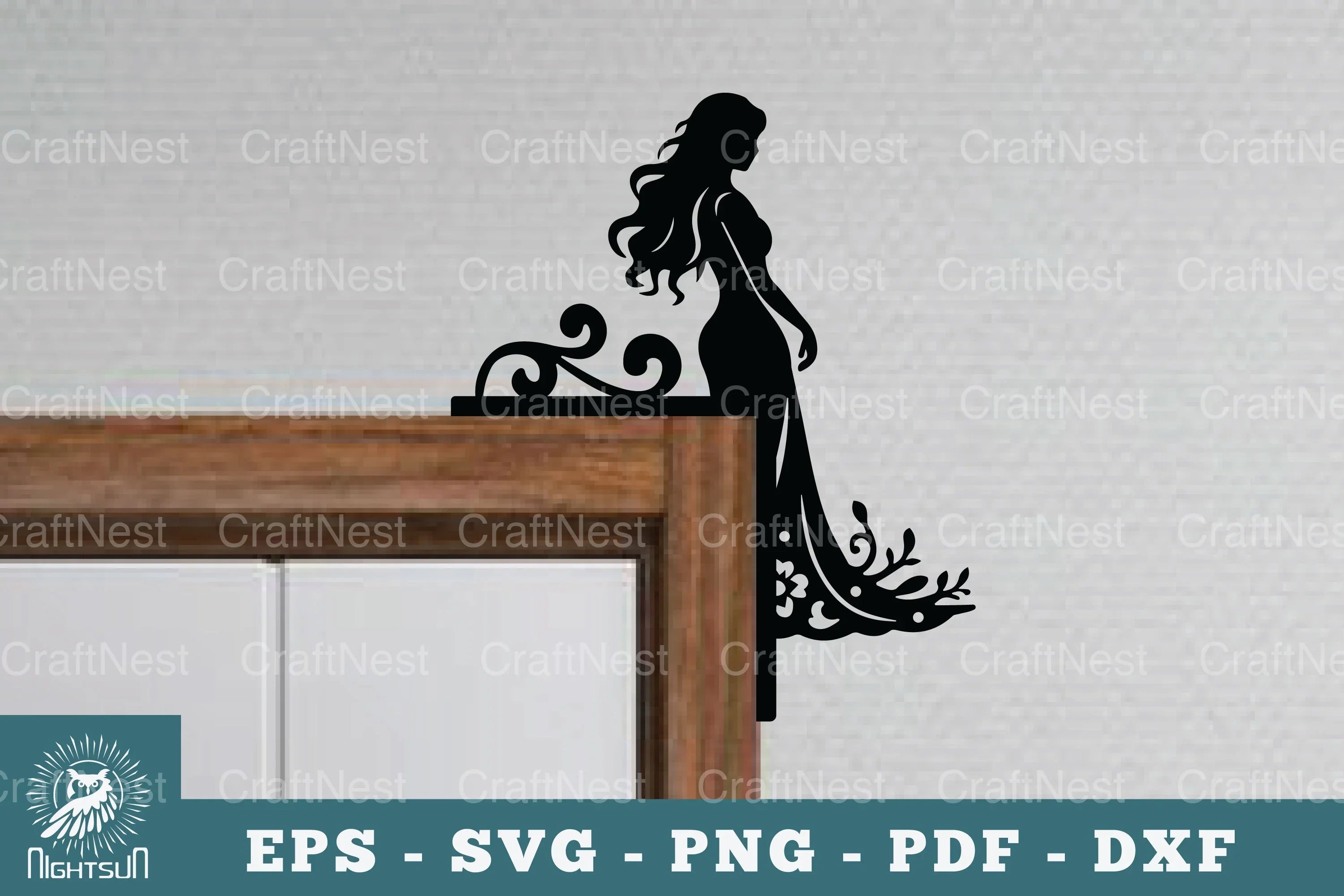 Women Door Corner Lasercut SVG Bundle - CraftNest - Digital Crafting and Art