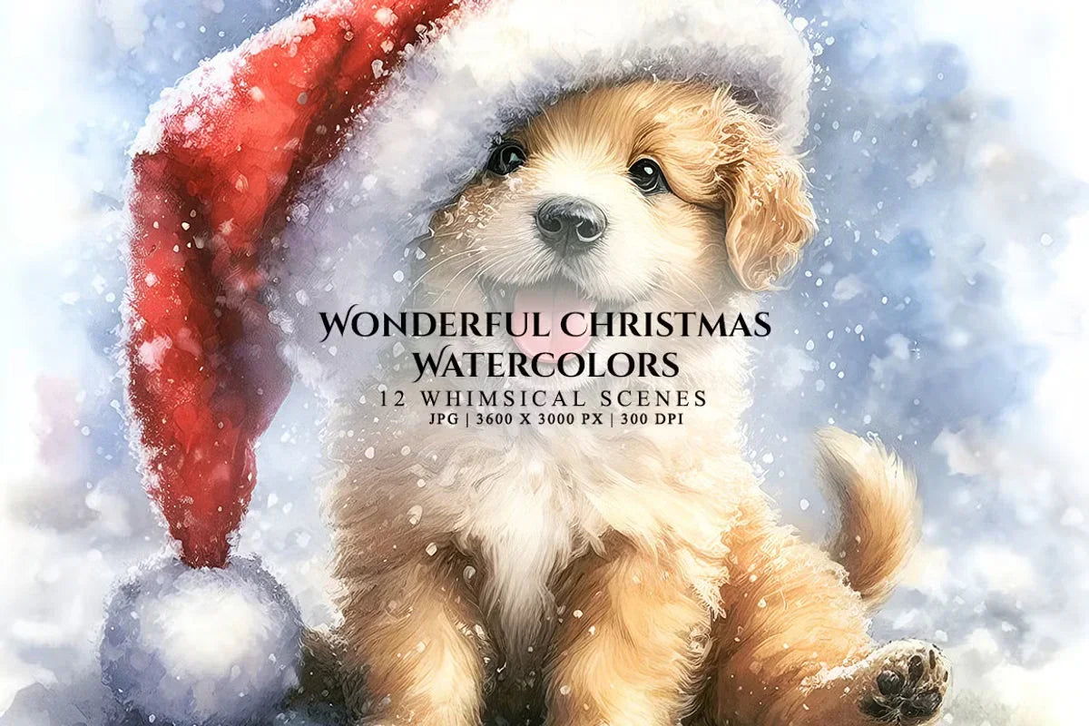 Wonderful Christmas Watercolors - CraftNest - Digital Crafting and Art