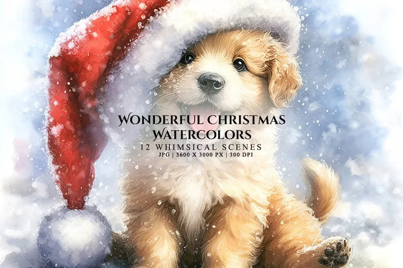 Wonderful Christmas Watercolors - CraftNest - Digital Crafting and Art