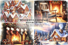 Wonderful Christmas Watercolors - CraftNest - Digital Crafting and Art