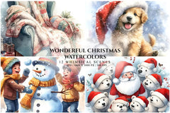 Wonderful Christmas Watercolors - CraftNest - Digital Crafting and Art