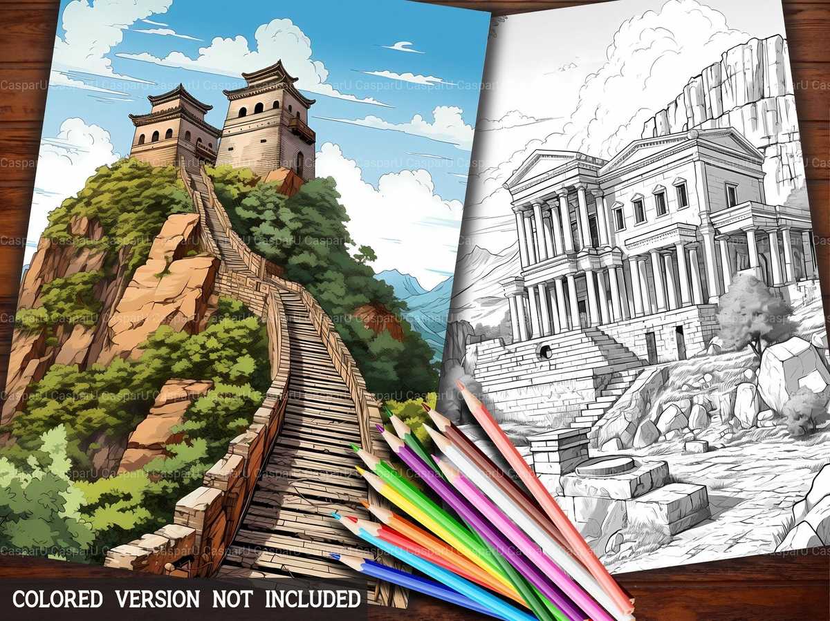 Wonders of the World Coloring Books - CraftNest