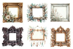 Wooden Frame Clipart Bundle 33 - CraftNest - Digital Crafting and Art