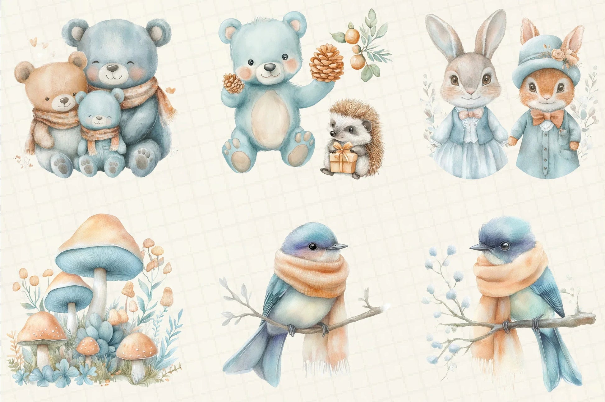 Woodland Animals Clipart Bundle - CraftNest - Digital Crafting and Art