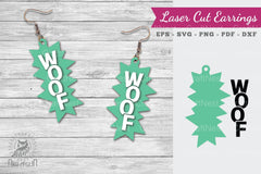 Woof Laser Cut Earrings Clipart Bundle - CraftNest - Digital Crafting and Art