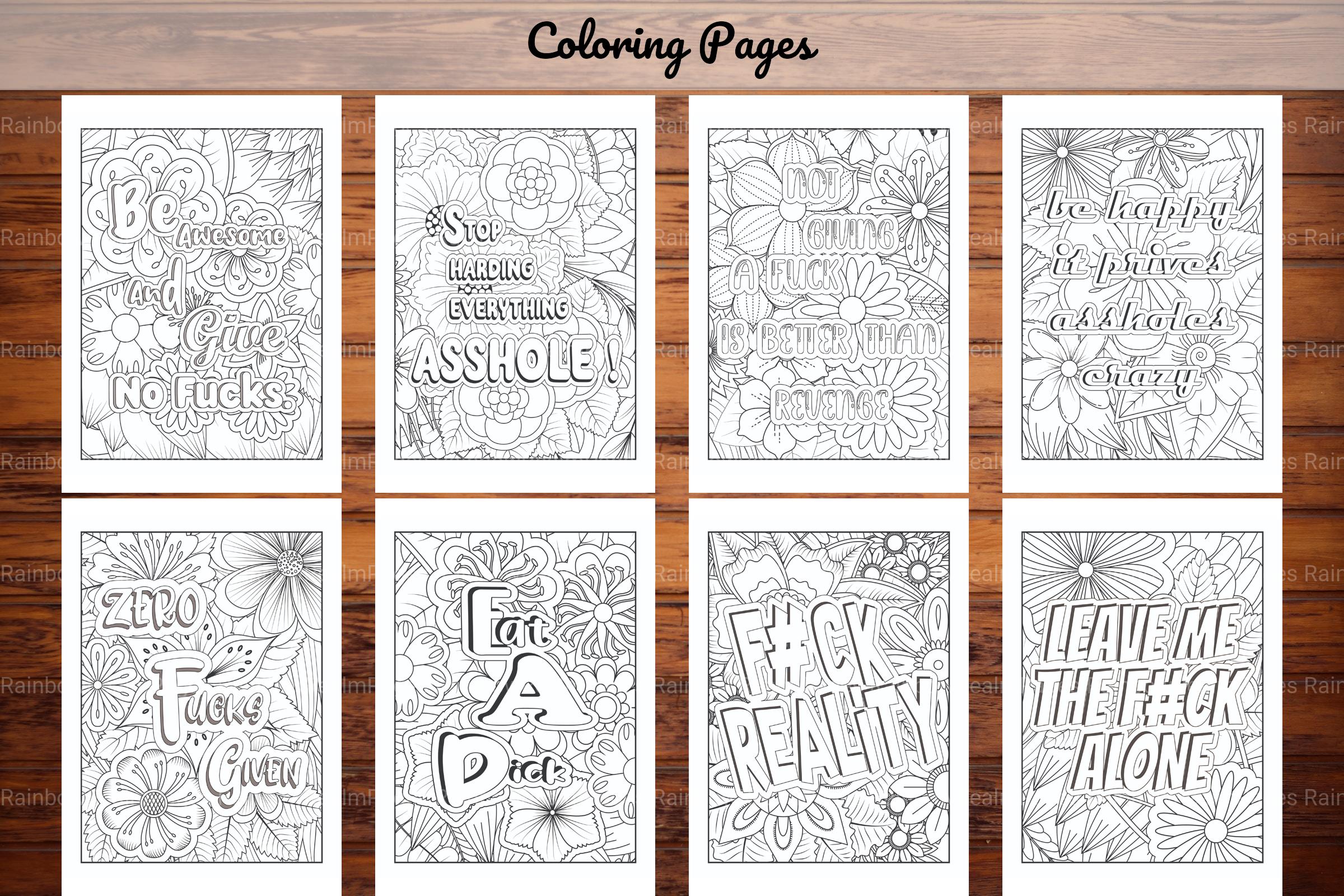 Swear Words Coloring Book