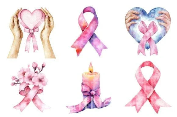 World Breast Cancer Day Clipart Bundle 99 - CraftNest - Digital Crafting and Art
