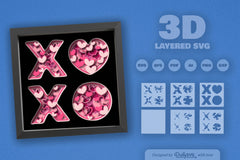 Xoxo Valentine Heart Papercut SVG Bundle - CraftNest - Digital Crafting and Art