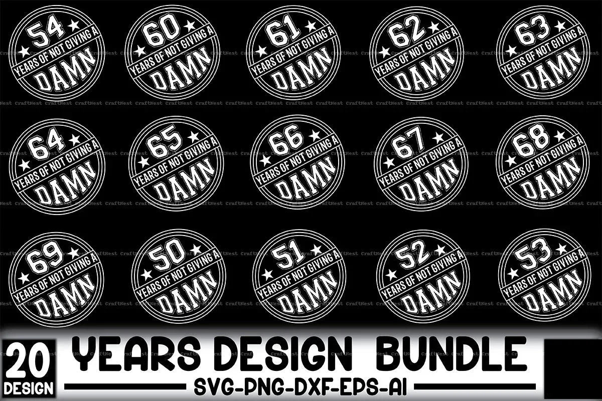 Years Design SVG Bundle