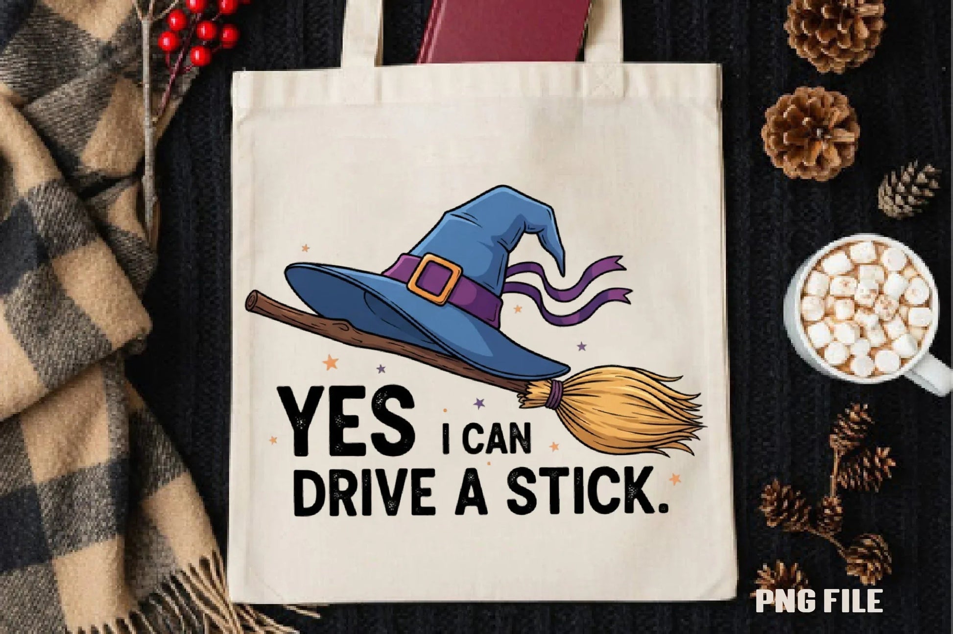 Yes I Can Drive A Stick Halloween Clipart Bundle - CraftNest - Digital Crafting and Art