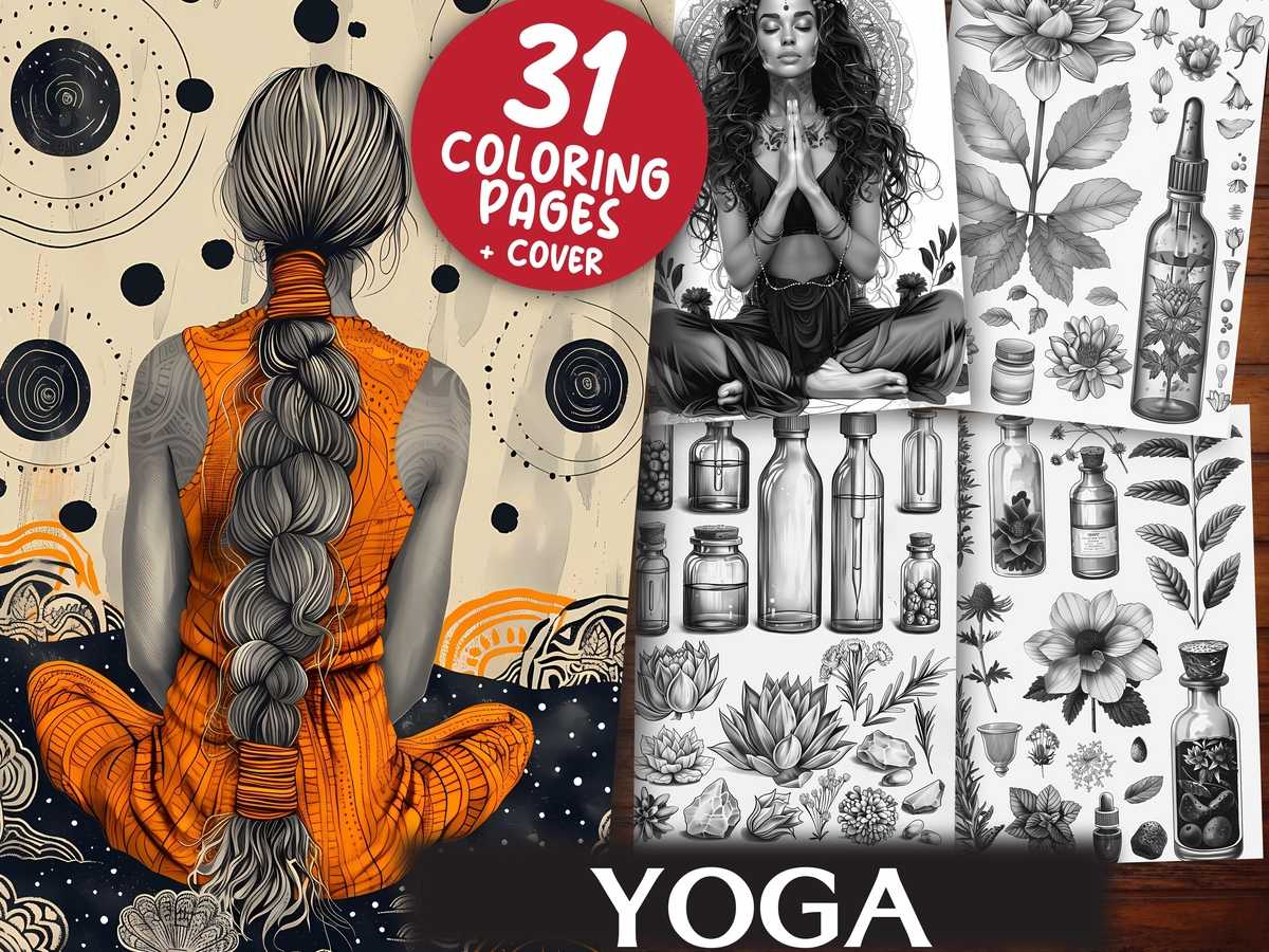 Yoga Coloring Books - CraftNest - Digital Crafting and Art