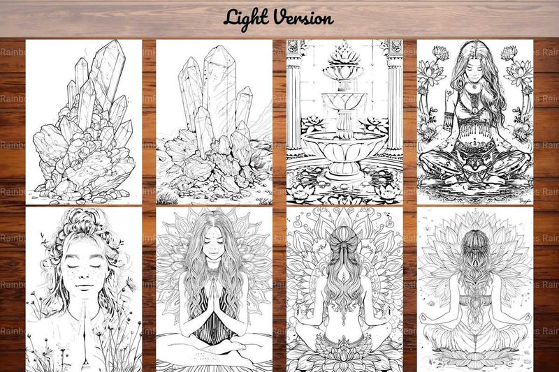 Yoga Coloring Books - CraftNest - Digital Crafting and Art