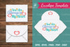 You Are Always in My Heart Envelope Template Clipart Bundle