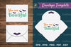 You Are Bootiful Envelope Template SVG - Clipart Bundle