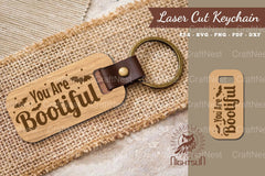 Bootiful Laser Cut Keychain Design - CraftNest - Digital Crafting and Art