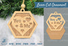 You and Me Laser Cut Ornament SVG Clipart