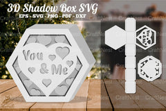 You and Me Shadow Box SVG Bundle - CraftNest - Digital Crafting and Art