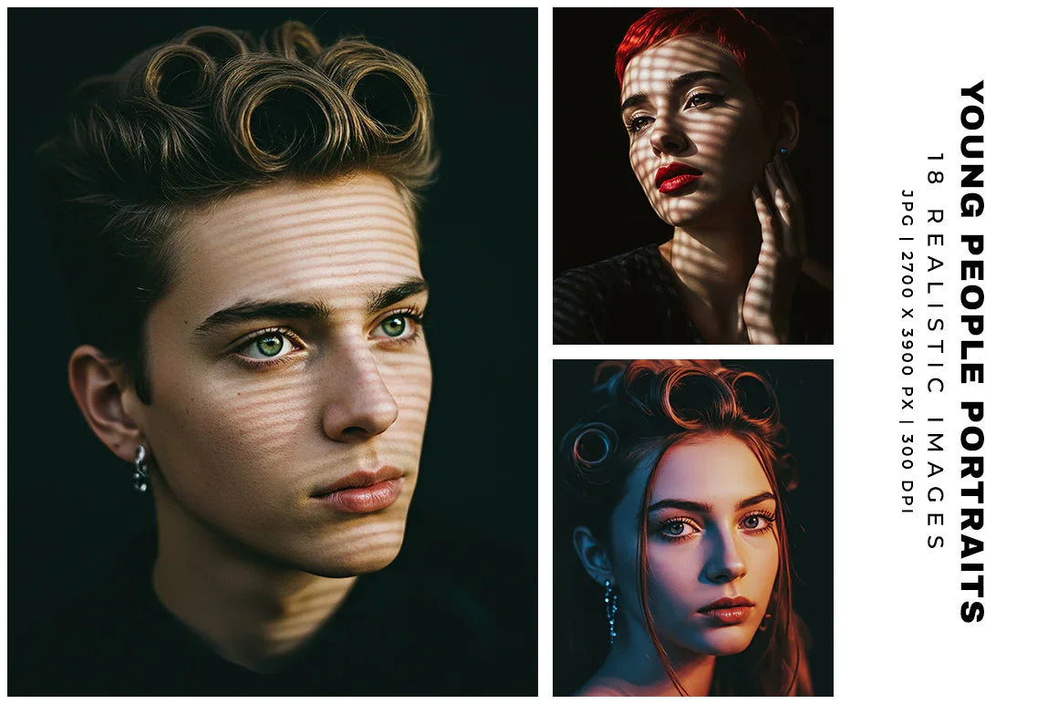 Young People Portraits - Stock Images - CraftNest - Digital Crafting and Art