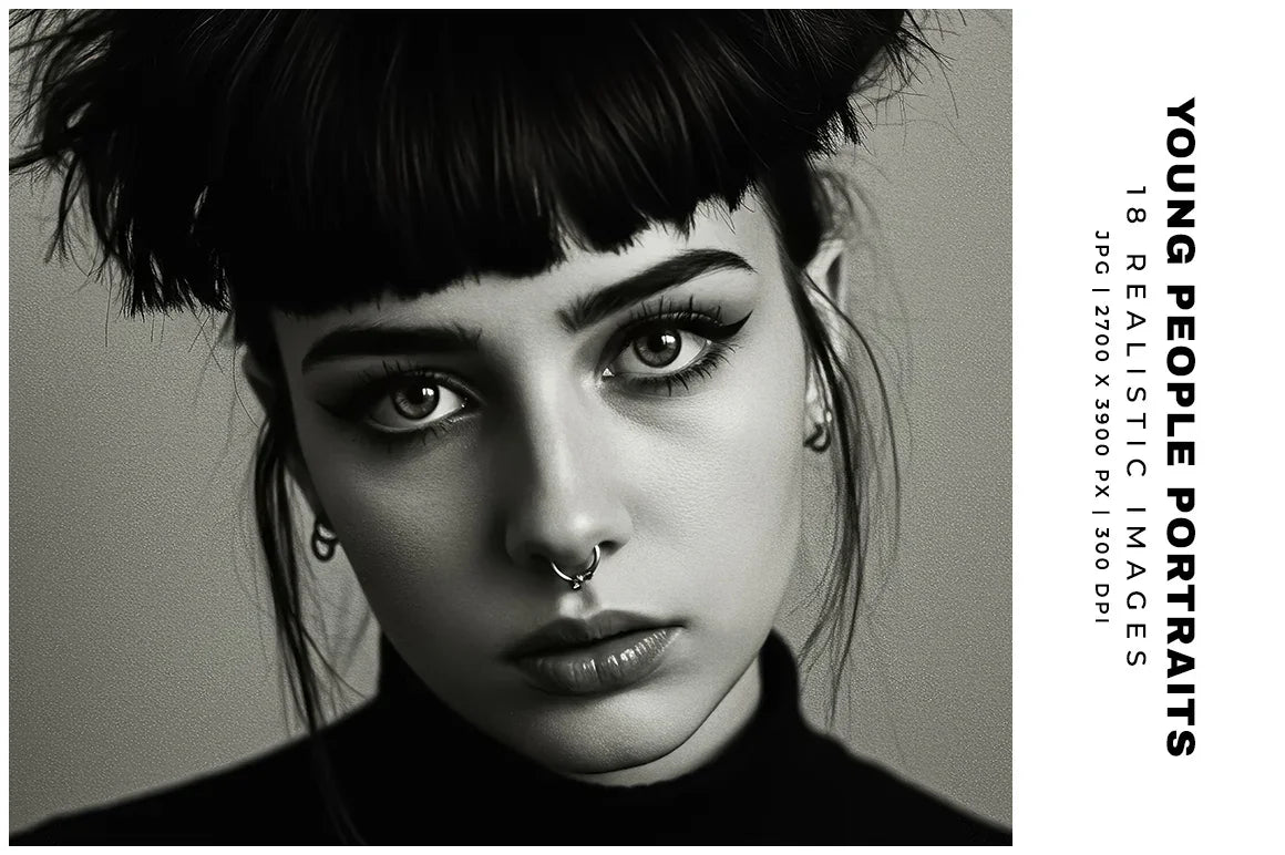 Young People Portraits - Stock Images - CraftNest - Digital Crafting and Art