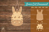 Zebra Laser Cut Ornament SVG Bundle