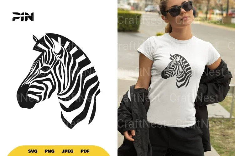 Zebra Logo SVG Bundle - CraftNest - Digital Crafting and Art