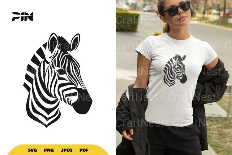 Zebra Logo SVG Bundle - CraftNest - Digital Crafting and Art