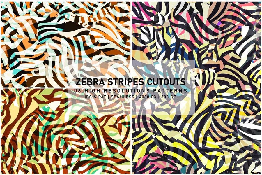 Zebra Stripes Cutouts - Animal Print