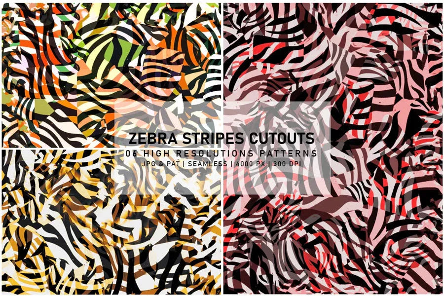 Zebra Stripes Cutouts - Animal Print